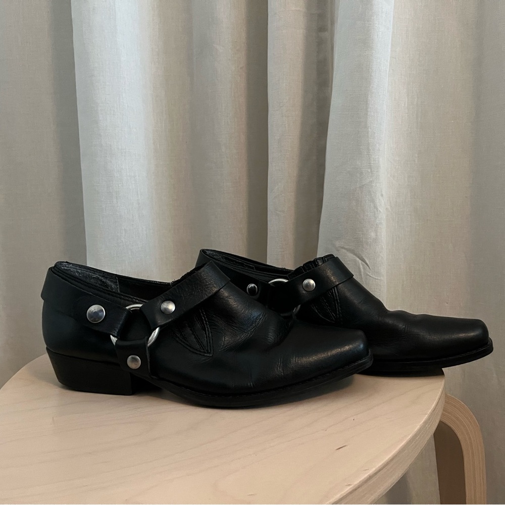 MIA 90s leather motorcycle booties